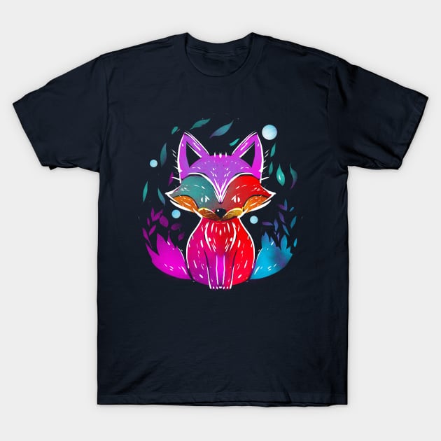 cute fox T-Shirt by kharmazero